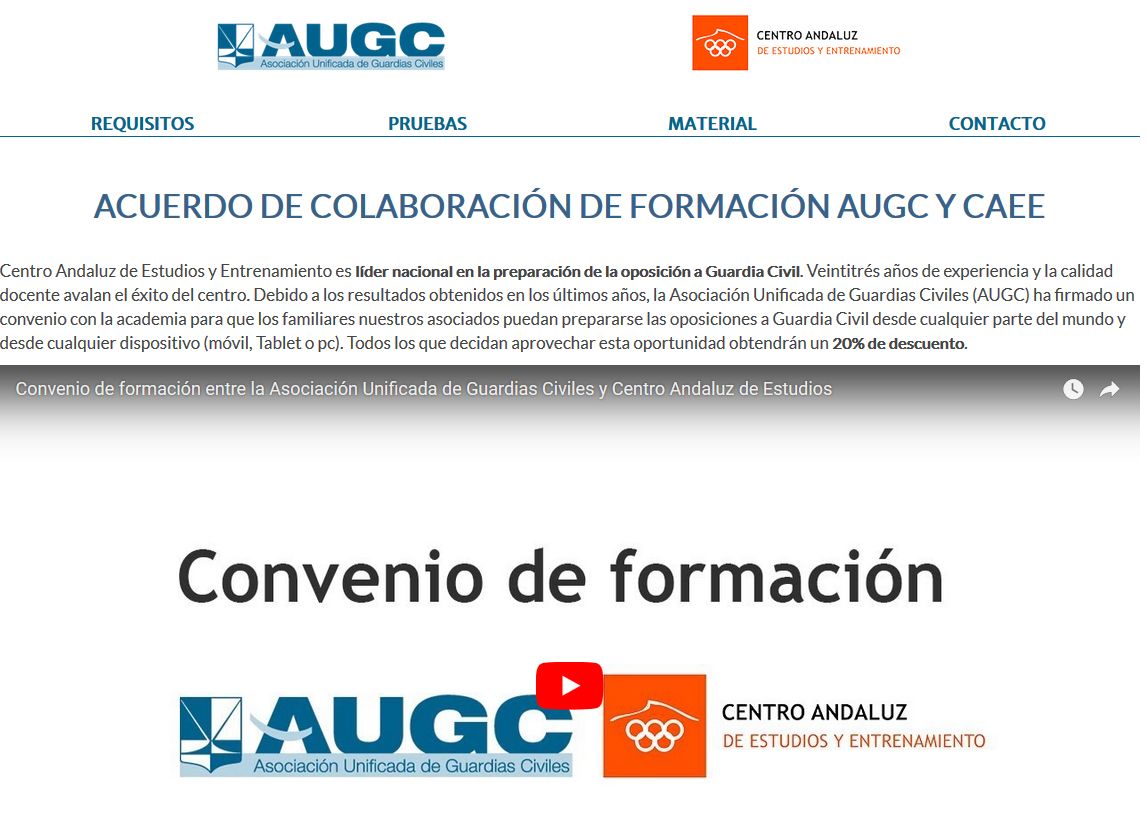 Acuerdo entre AUGC y el CAEE