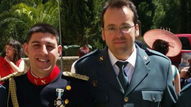 Los dos compañeros asesinados ayer en Teruel, Víctor Romero Pérez y Víctor Jesús Caballero Espinosa