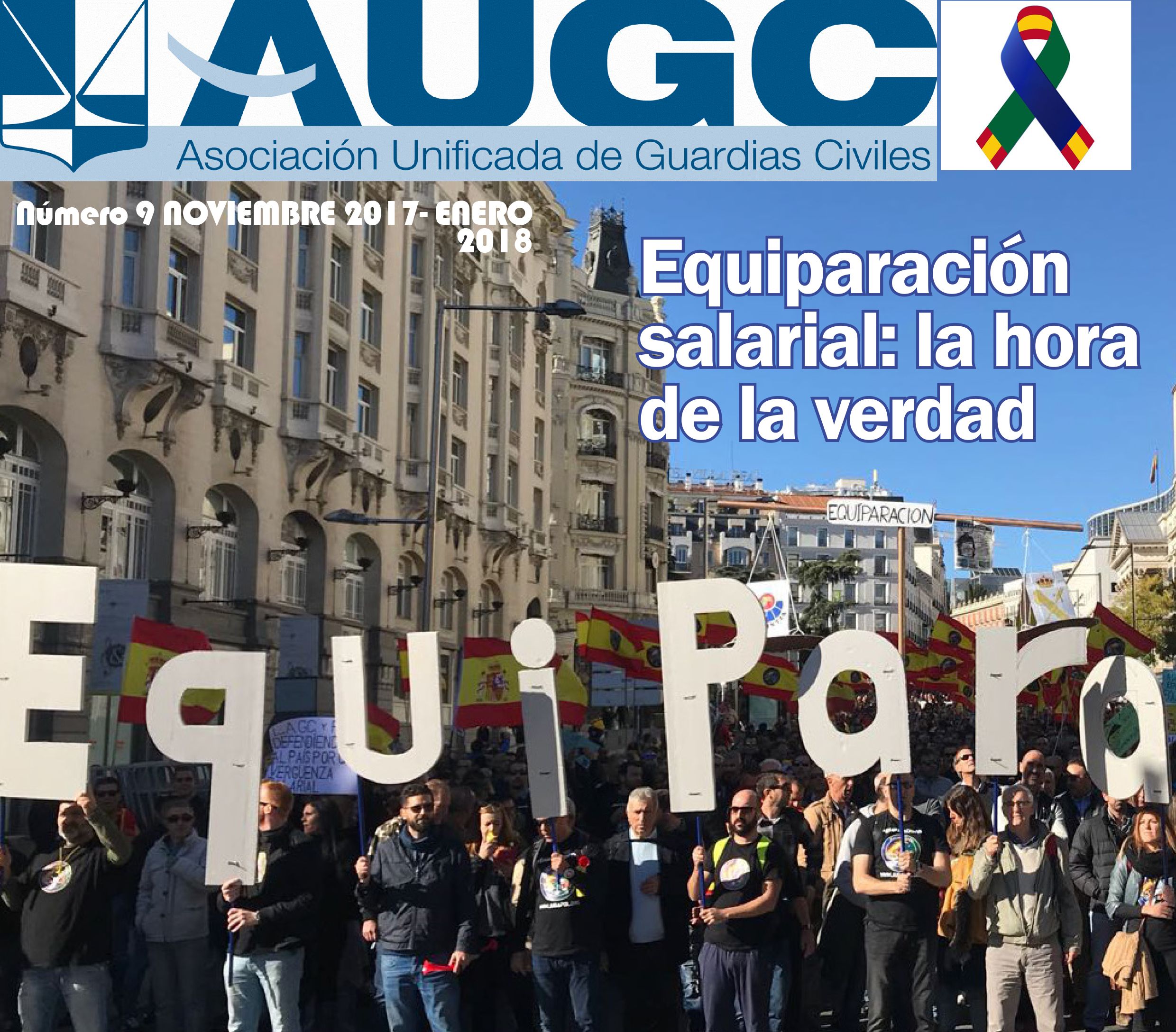 Imagen parcial de la portada del noveno número de 'La Revista de AUGC'