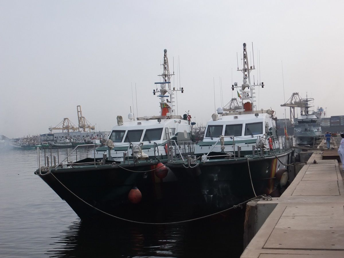 Patrulleras de la Guardia Civil en Senegal.
