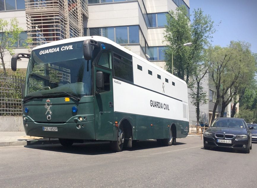 Un autobús de la GC