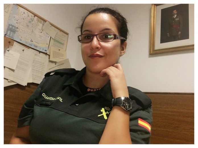 La guardia civil Luisa María Flores.