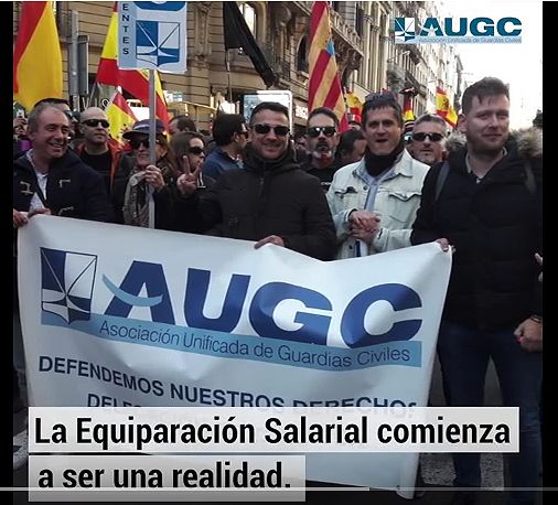 Captura del vídeo sobre equiparación salarial editado por AUGC.