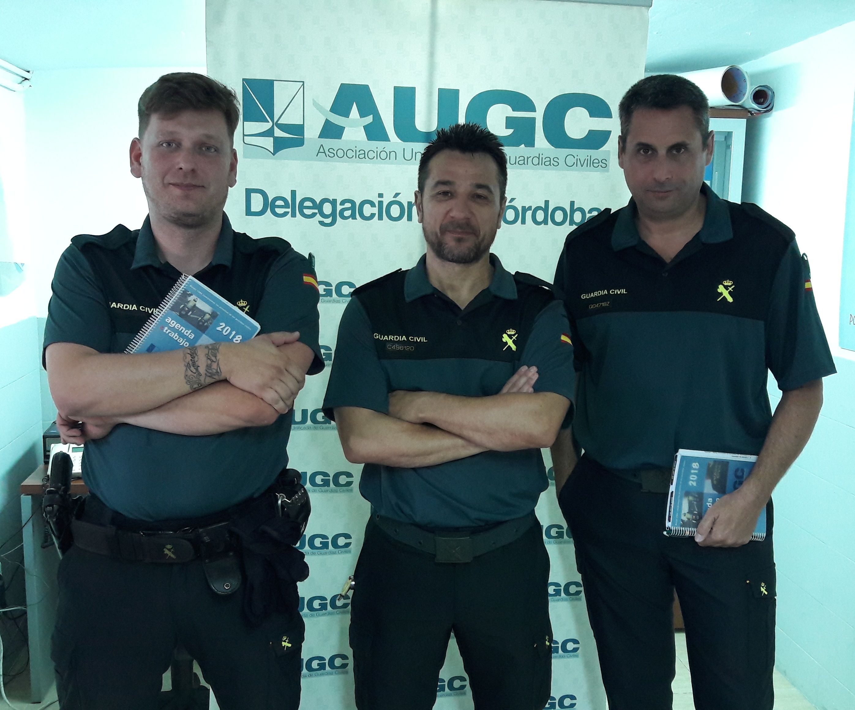 Representantes de AUGC asistentes a la reunión con el Jefe de Córdoba