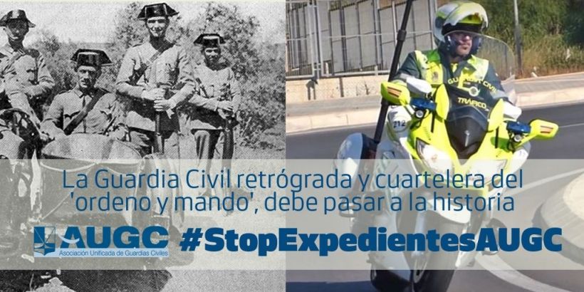 Imagen de la campaña de denuncia lanzada por AUGC el pasado mes de julio contra la apertura de expedientes a sus representantes.