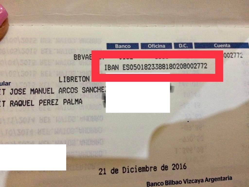 Captura de pantalla del número de cuenta en el que se puede ayudar a la familia de José Manuel Arcos.