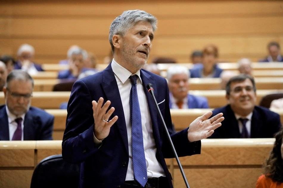 El ministro del Interior, Fernando Grande Marlaska, ha vuelto a ausentarse del Pleno del Consejo, del que es presidente.