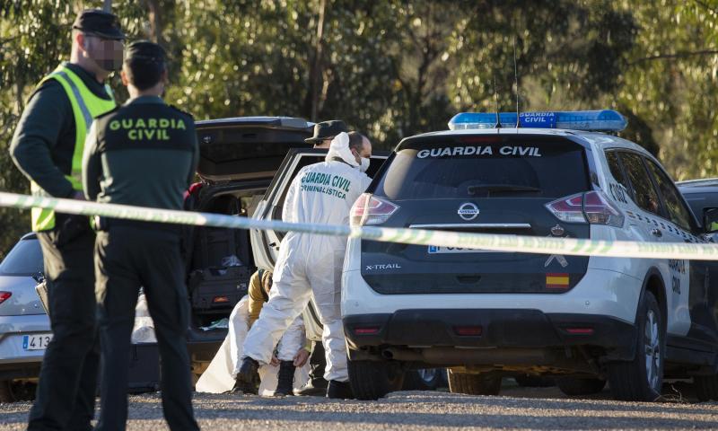Guardias civiles en el lugar donde fue hallado el cuerpo de Laura Luelmo. Foto: Gtresonline