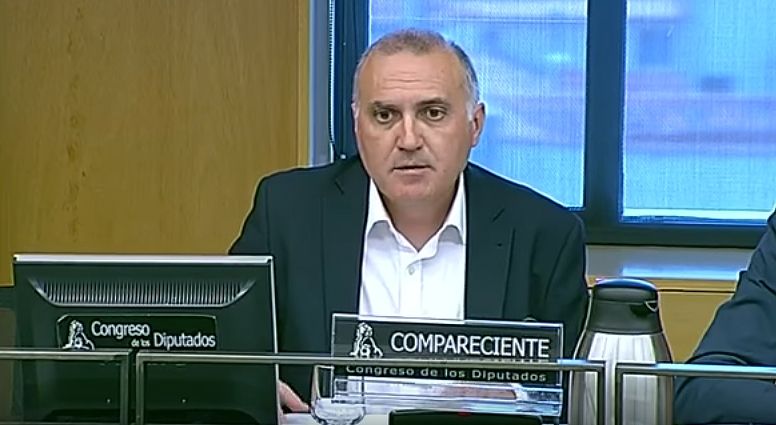 Imagen de archivo del secretario general de AUGC, Alberto Moya, durante su intervención en el Congreso del pasado junio. El trabajo institucional de nuestra asociación resulta clave para sacar adelante las reivindicaciones de los guardias civiles.