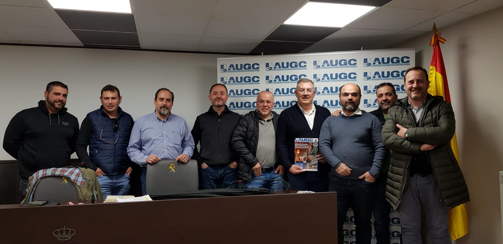 Miembros de la Junta Directiva Provincial de AUGC Navarra.