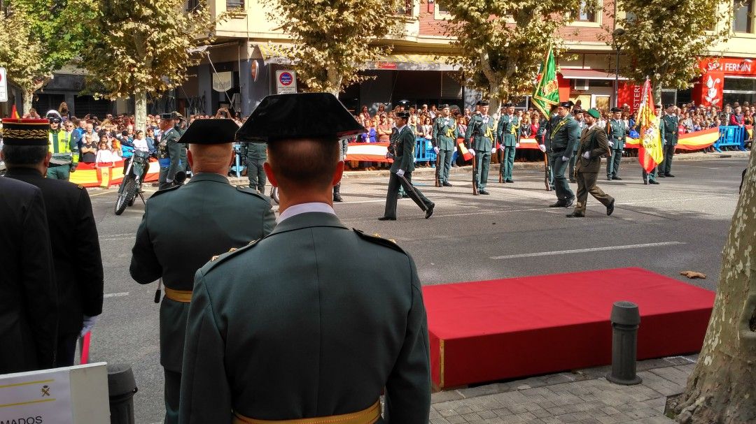 Foto de archivo de un acto de celebración de la Virgen del Pilar.