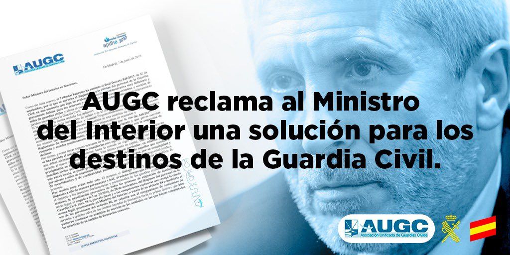 AUGC reclama a Marlaska que intervenga para solucionar el problema en la asignación de destinos.