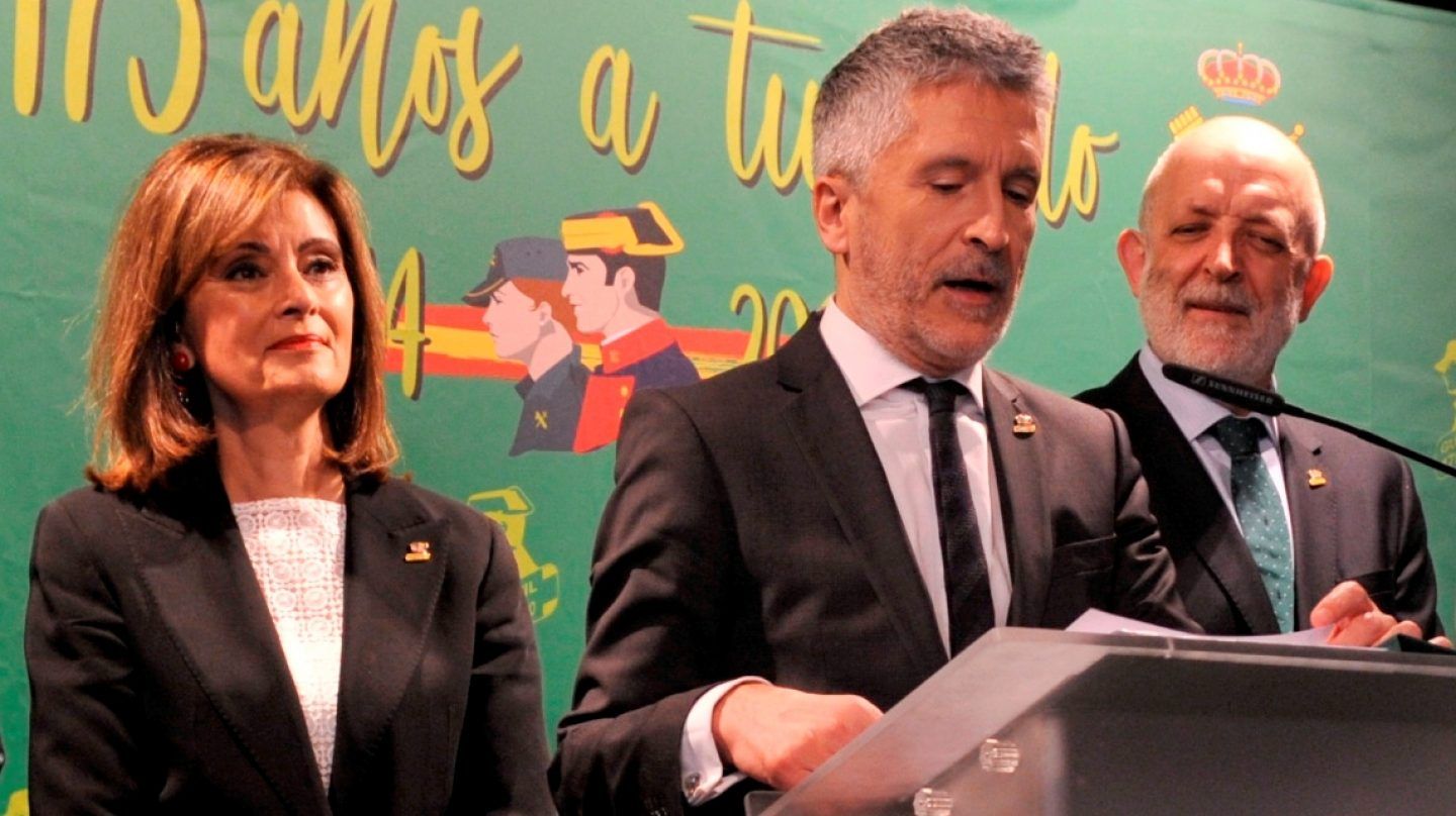 El Ministro del Interior, Fernando Grande-Marlaska, en un acto protocolario.