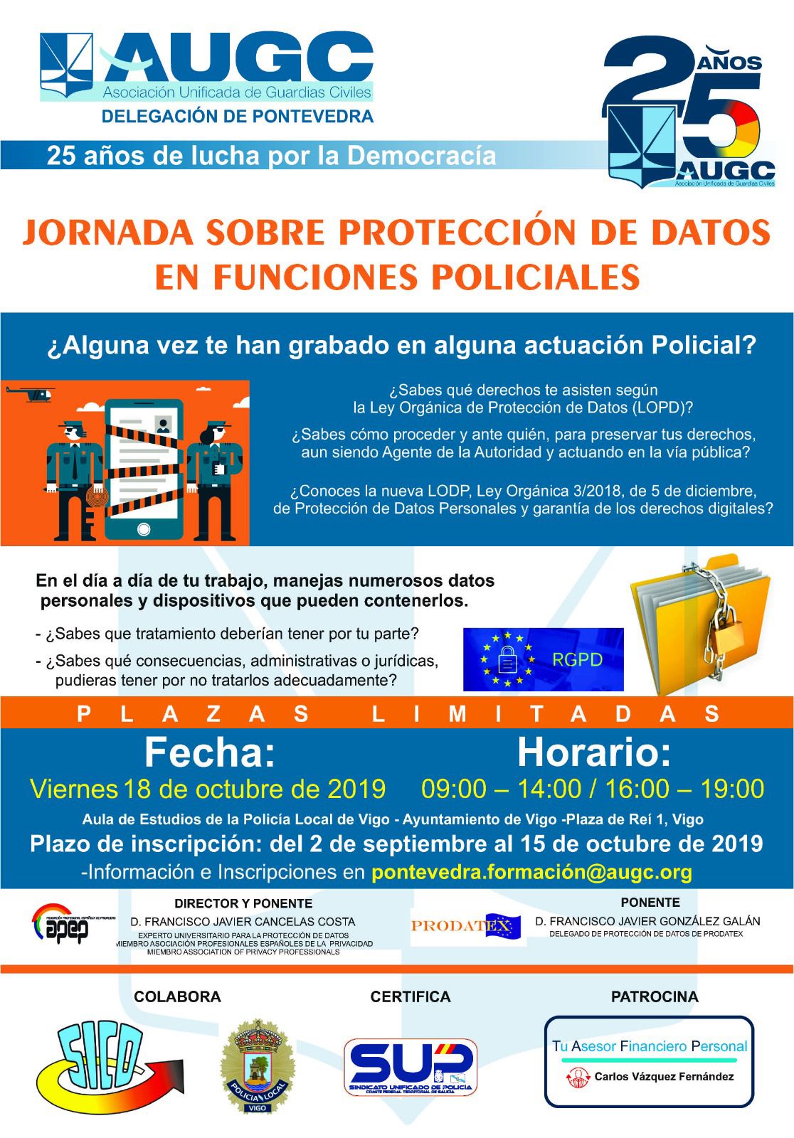 Cartel de la Jornada.