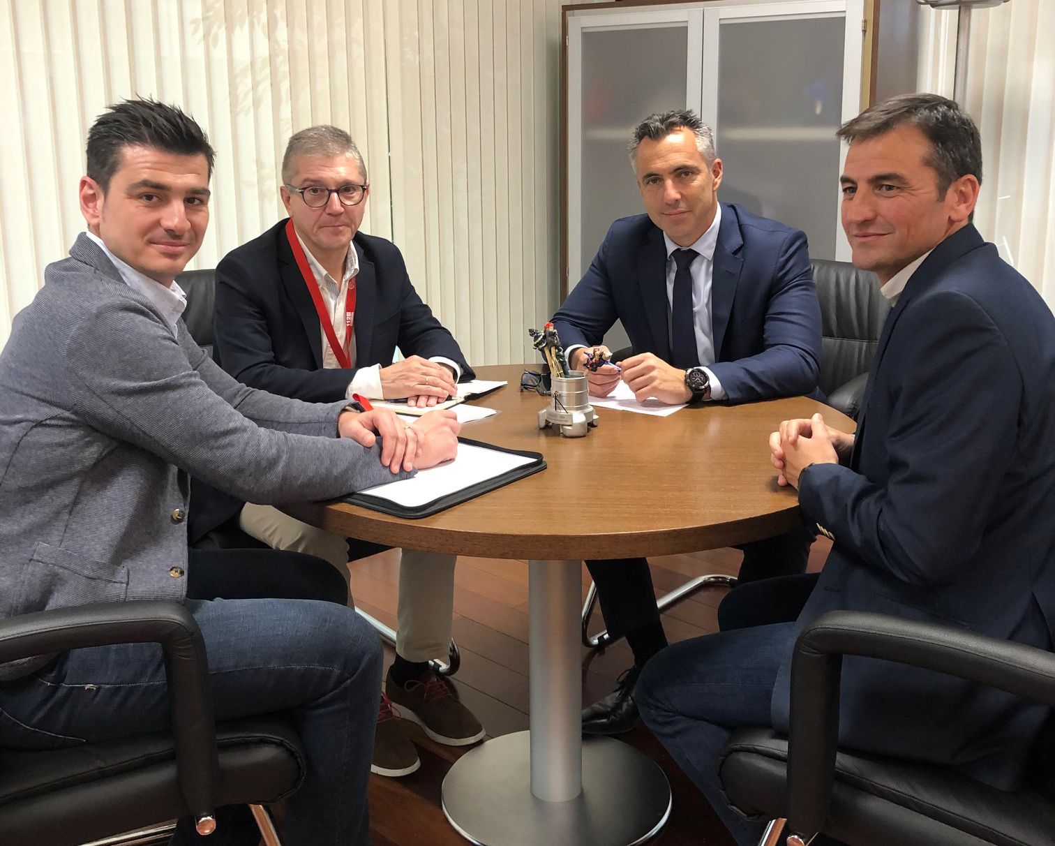 La reunión transcurrió en un clima de gran cordialidad.