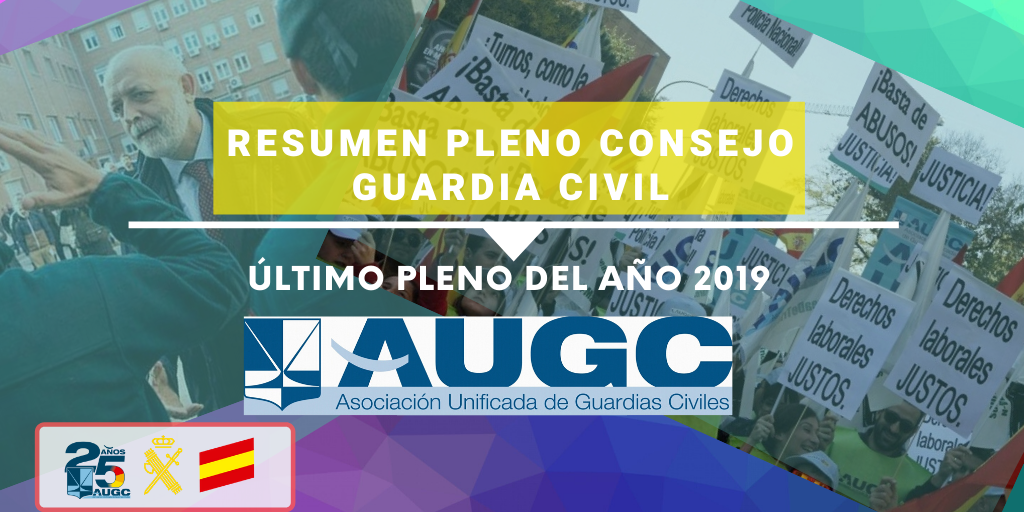 Celebrado Pleno del Consejo de la Guardia Civil correspondiente al último trimestre de 2019.