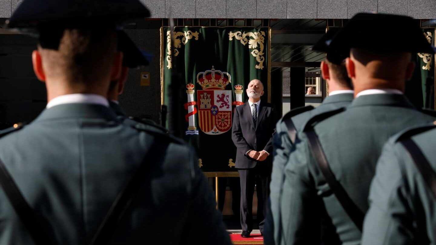 El director general de la Guardia Civil, Félix Azón, en un acto institucional.