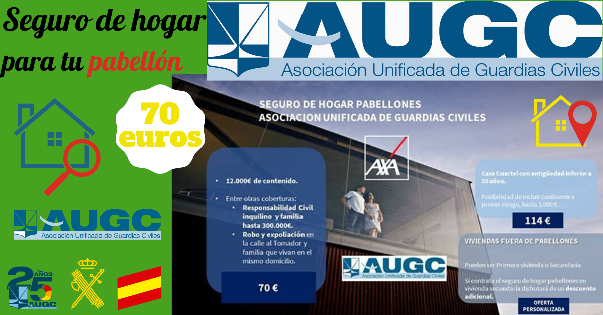 AUGC y AXA ofrecen una novedad para proteger tu vivienda oficial.