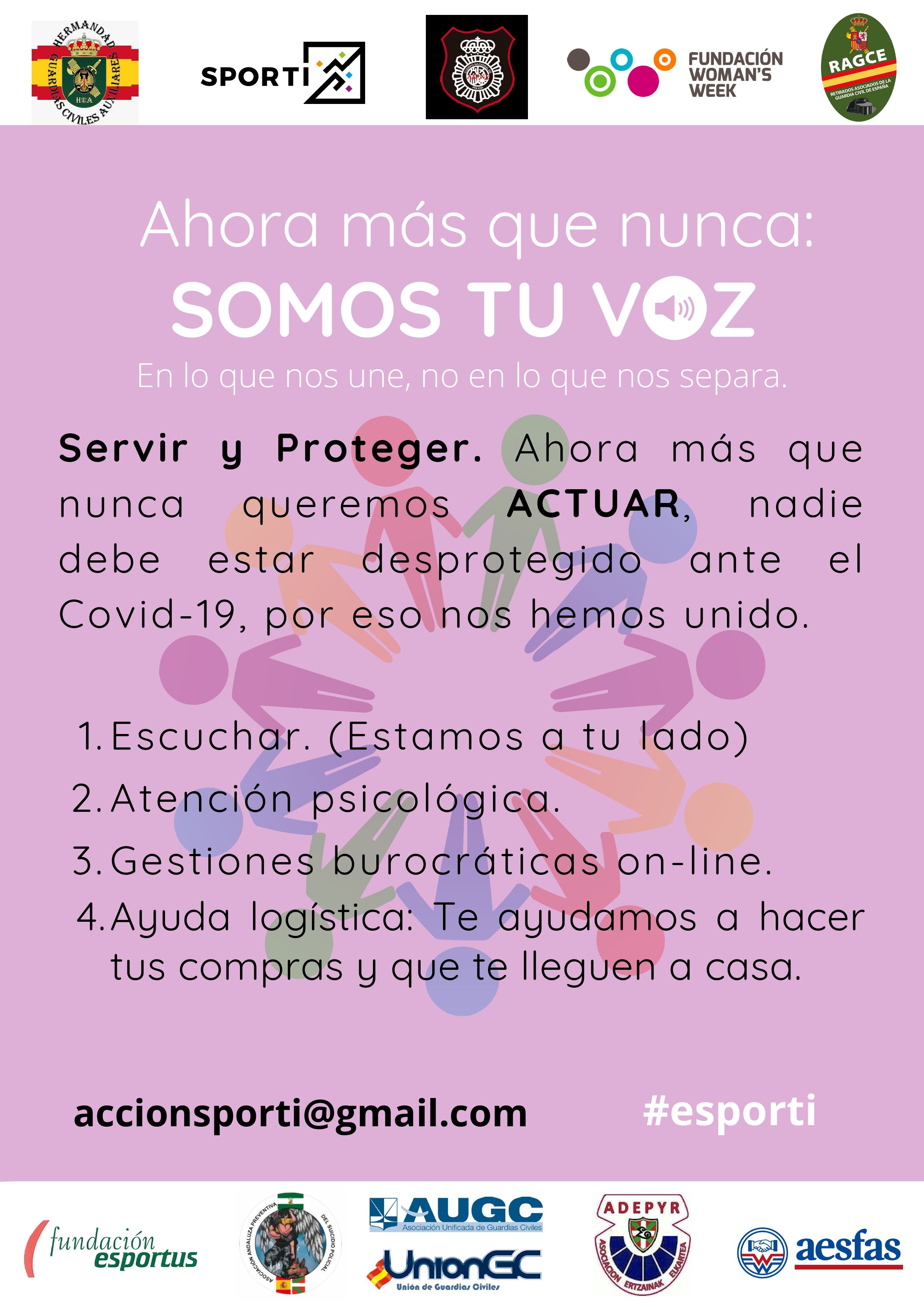 Imagen oficial de la campaña solidaria #EsPorTi