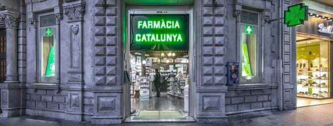 Una farmacia en Barcelona.