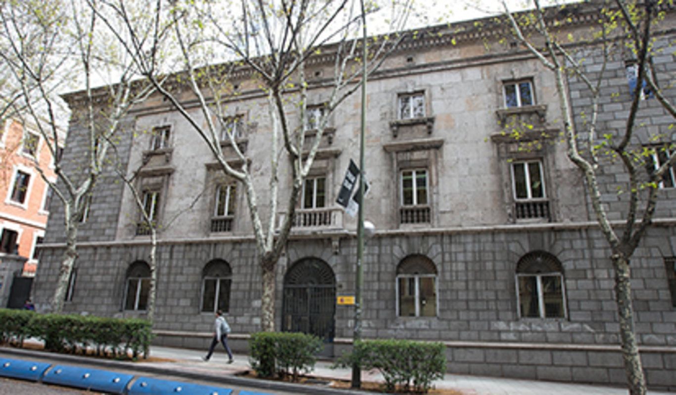 Fachada del Tribunal Militar Central, en la madrileña calle de la Princesa.