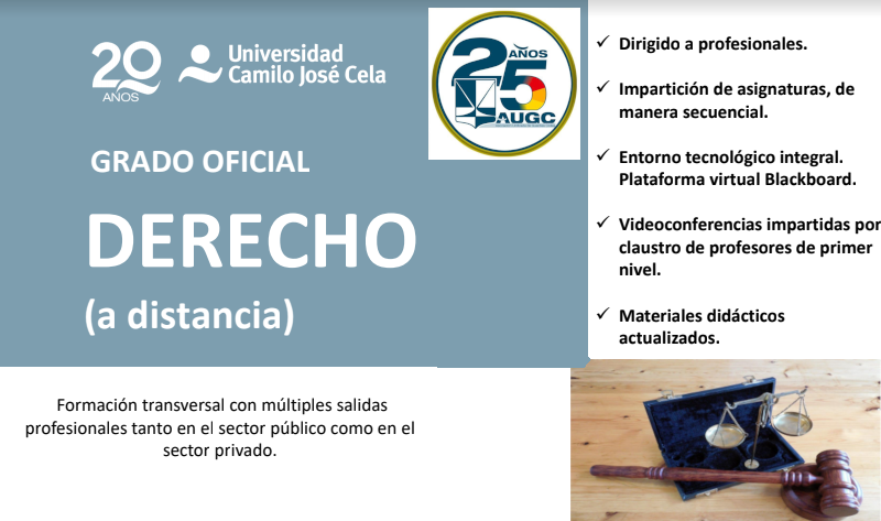 Grado Oficial de Derecho UCJC