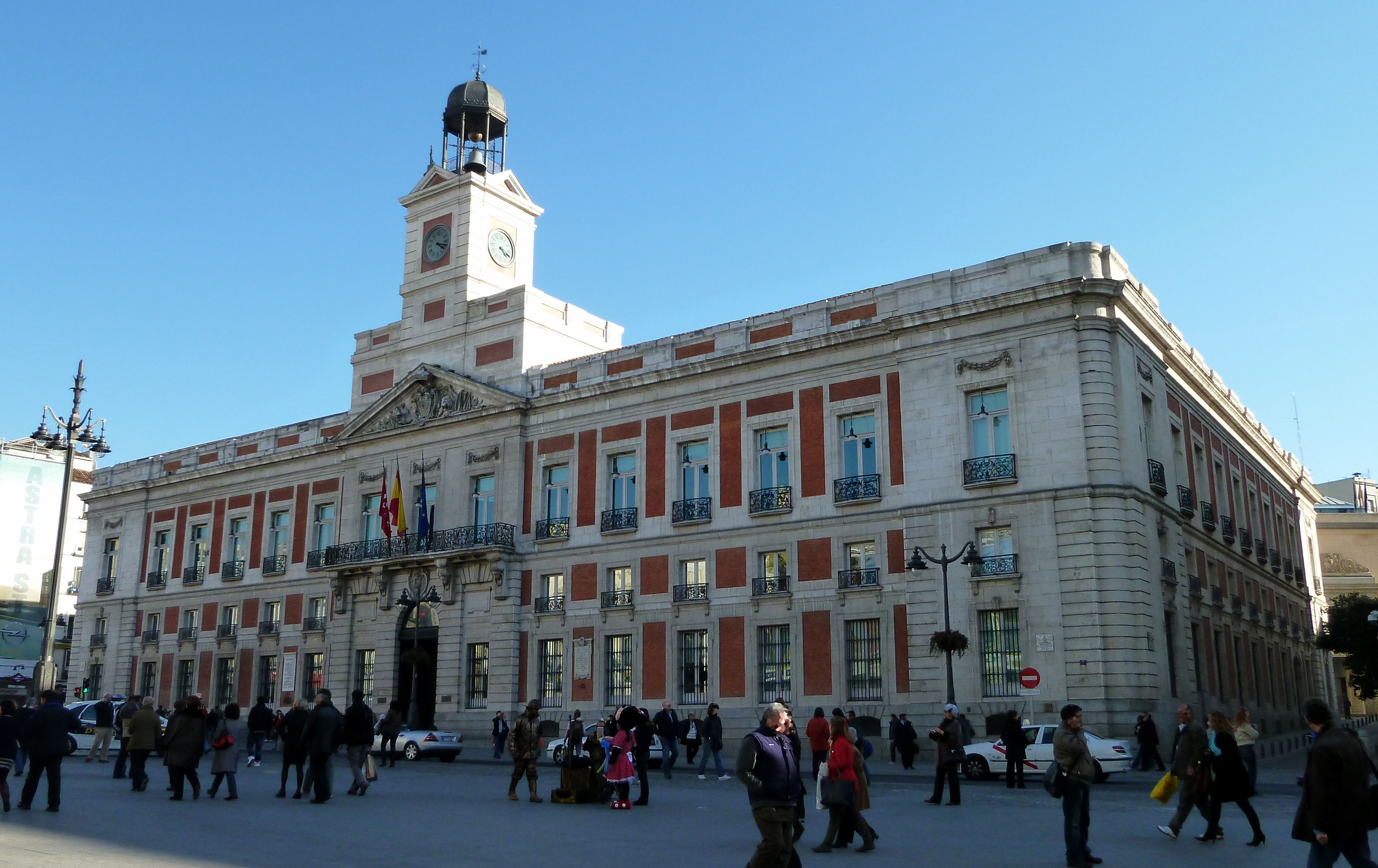 Sede del Gobierno de la Comunidad de Madrid, en la Puerta del Sol.
