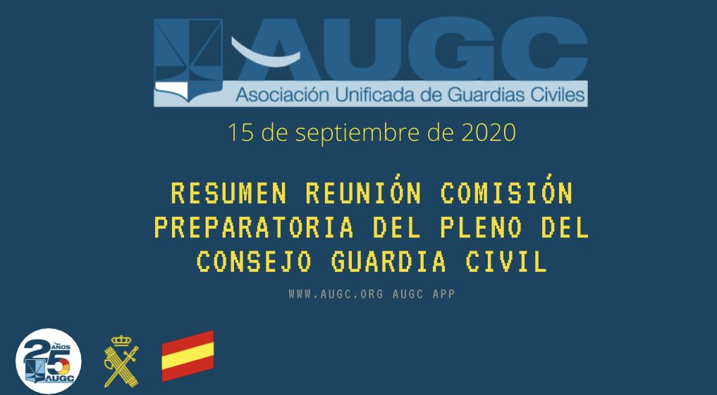 Resumen Reunión Comisión Preparatoria del Pleno Consejo Guardia Civil