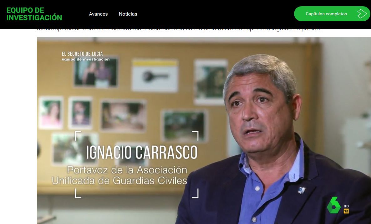 Ignacio Carrasco, secretario general de AUGC Málaga, durante su intervención en el programa Equipo de Investigación.