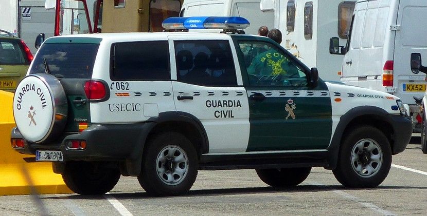 Vehículo de la Guardia Civil.