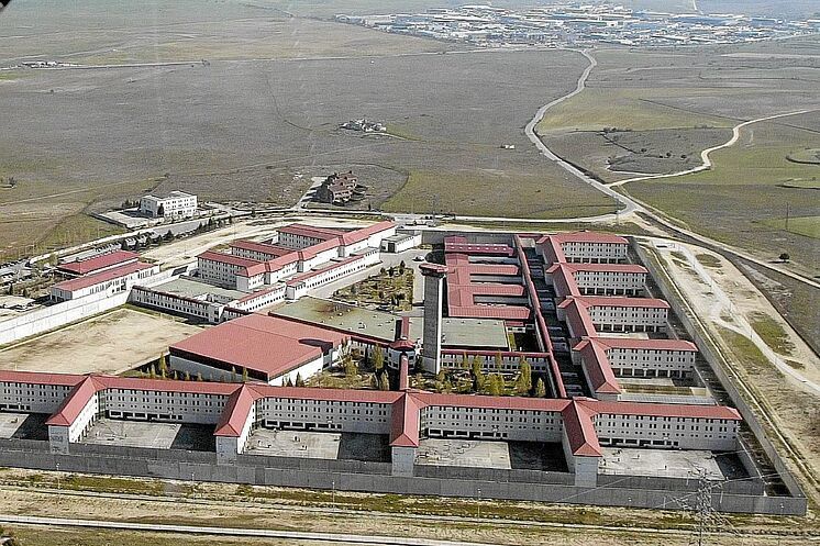 Vista aérea de la  prisión de Valdemoro.