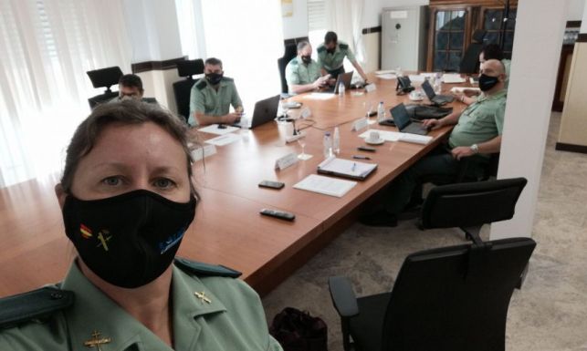 Los vocales de AUGC en el Consejo, instantes antes de la celebración del pleno.