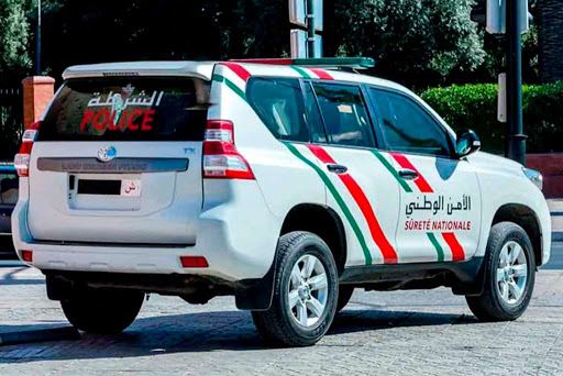 Vehículo de la Policía de Marruecos.