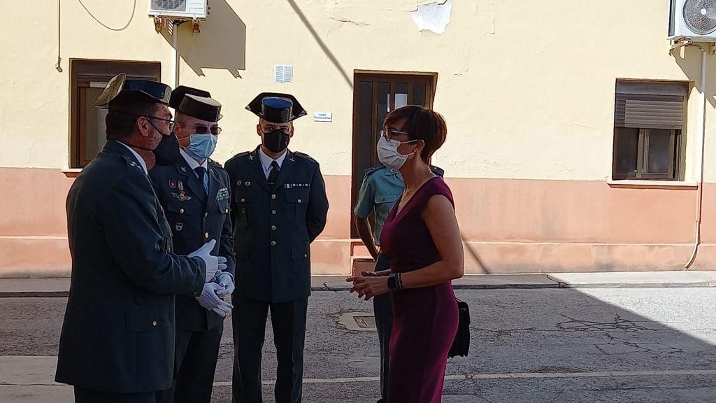 Momento de la visita de María Gámez a Almeria.