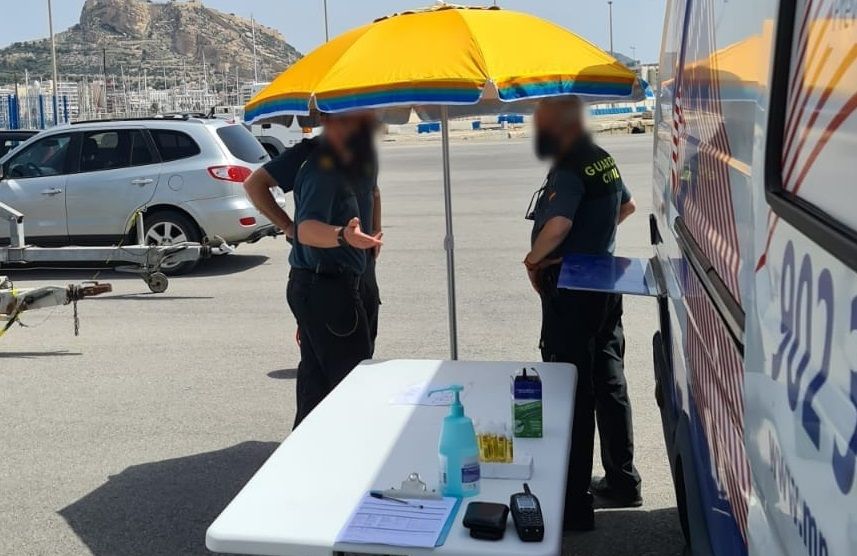 Punto de recogida de muestras.