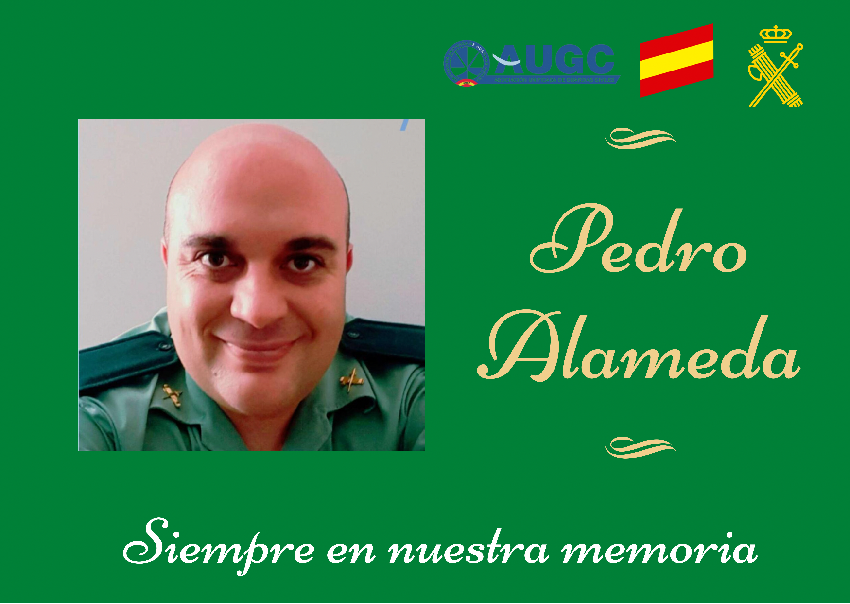 Pedro Alameda, siempre en nuestra memoria.