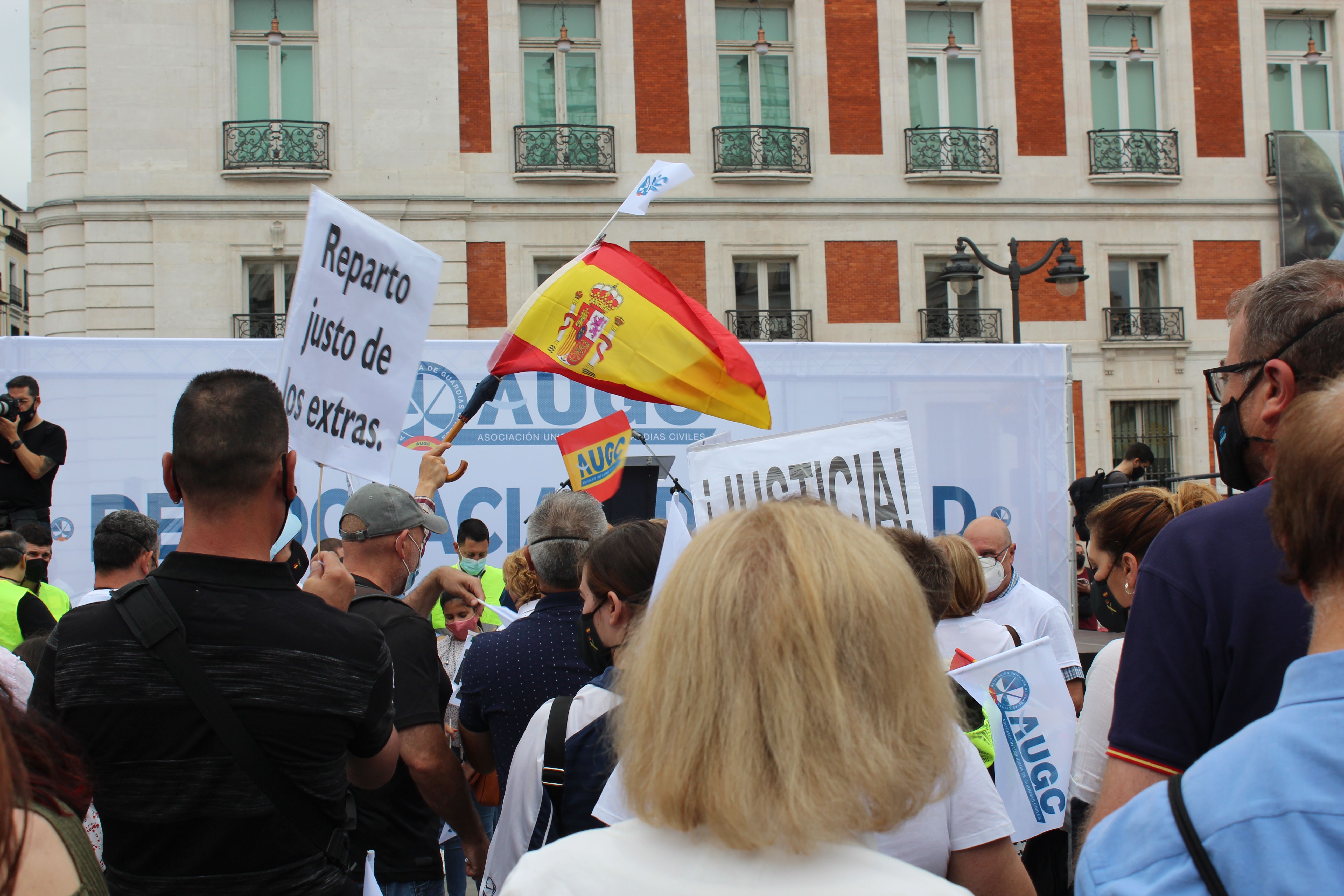 Concentración en la Puerta del Sol, el pasado 5 de junio.