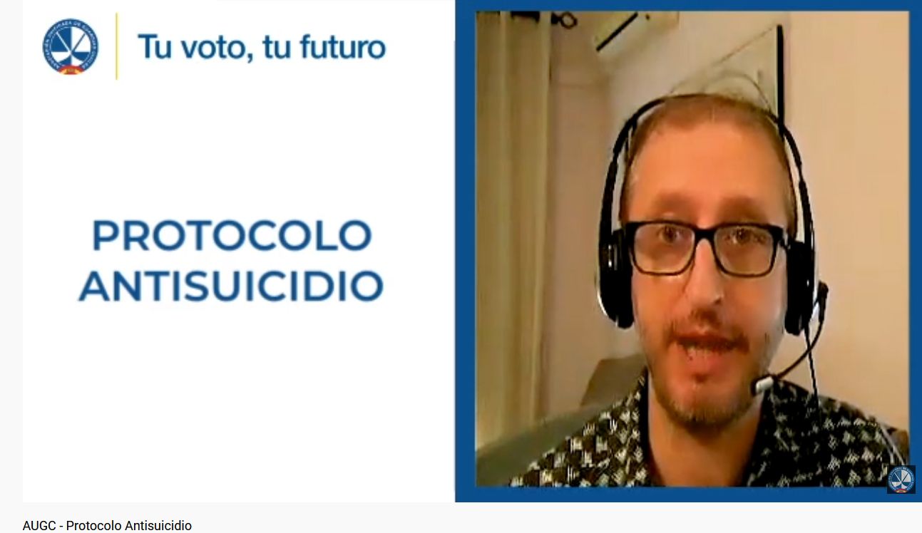 Captura de pantalla del vídeo de AUGC sobre los suicidios en la Guardia Civil.
