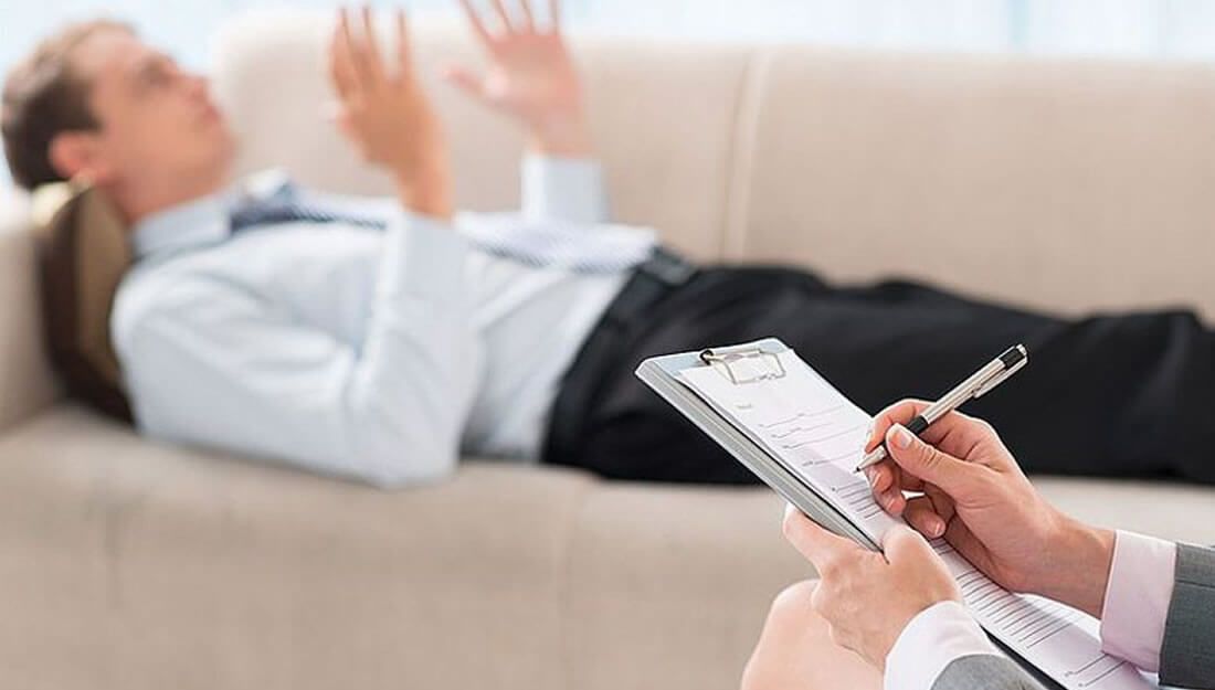 Un paciente en el psicólogo.