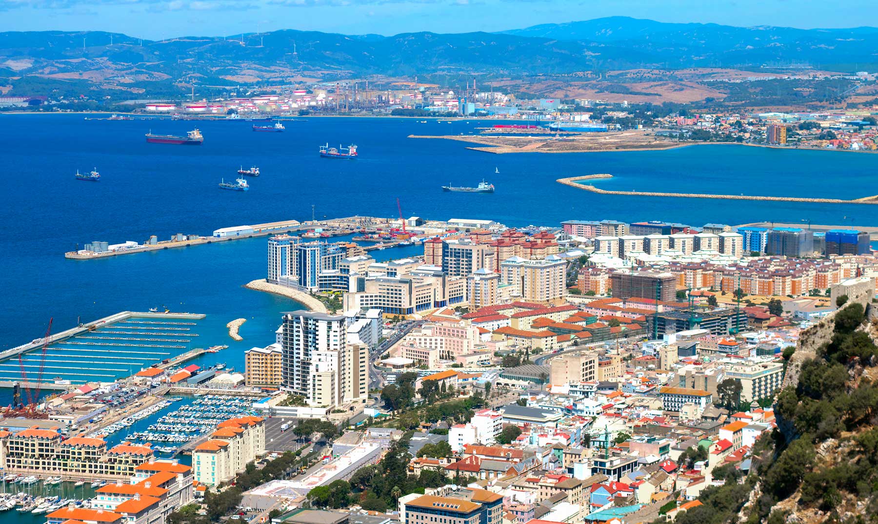 Vista de Algeciras, una de las zonas españolas donde existe mayor problemática de seguridad a causa del narcotráfico.