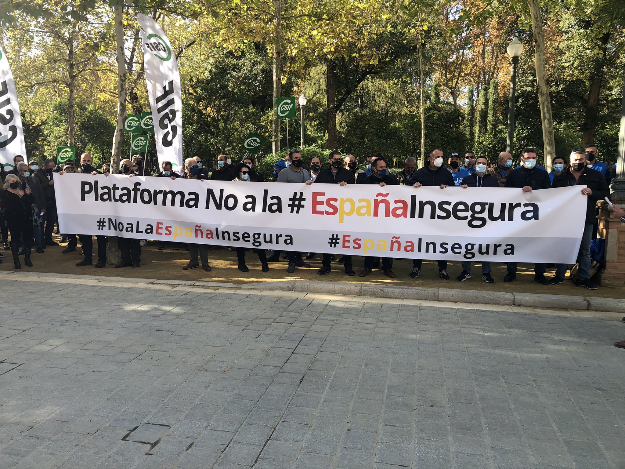 Concentración frente a la delegación del Gobierno en Sevilla, el pasado 24 de noviembre.