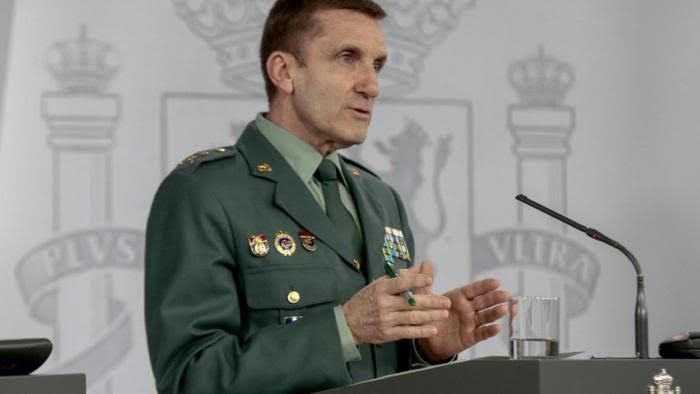 El General de División jefe de Gabinete de la Dirección General, José Manuel Santiago