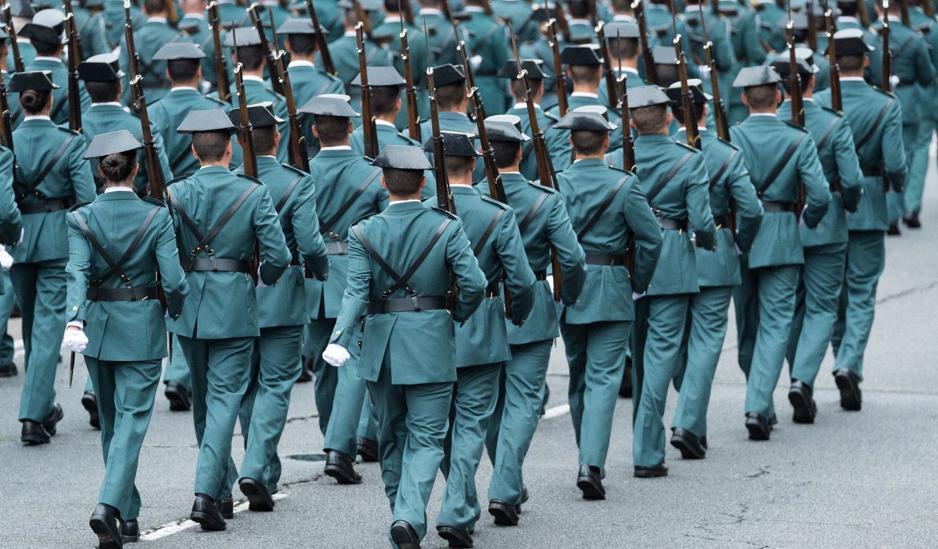 Guardia Civil durante un desfile. Imagen de archivo. 