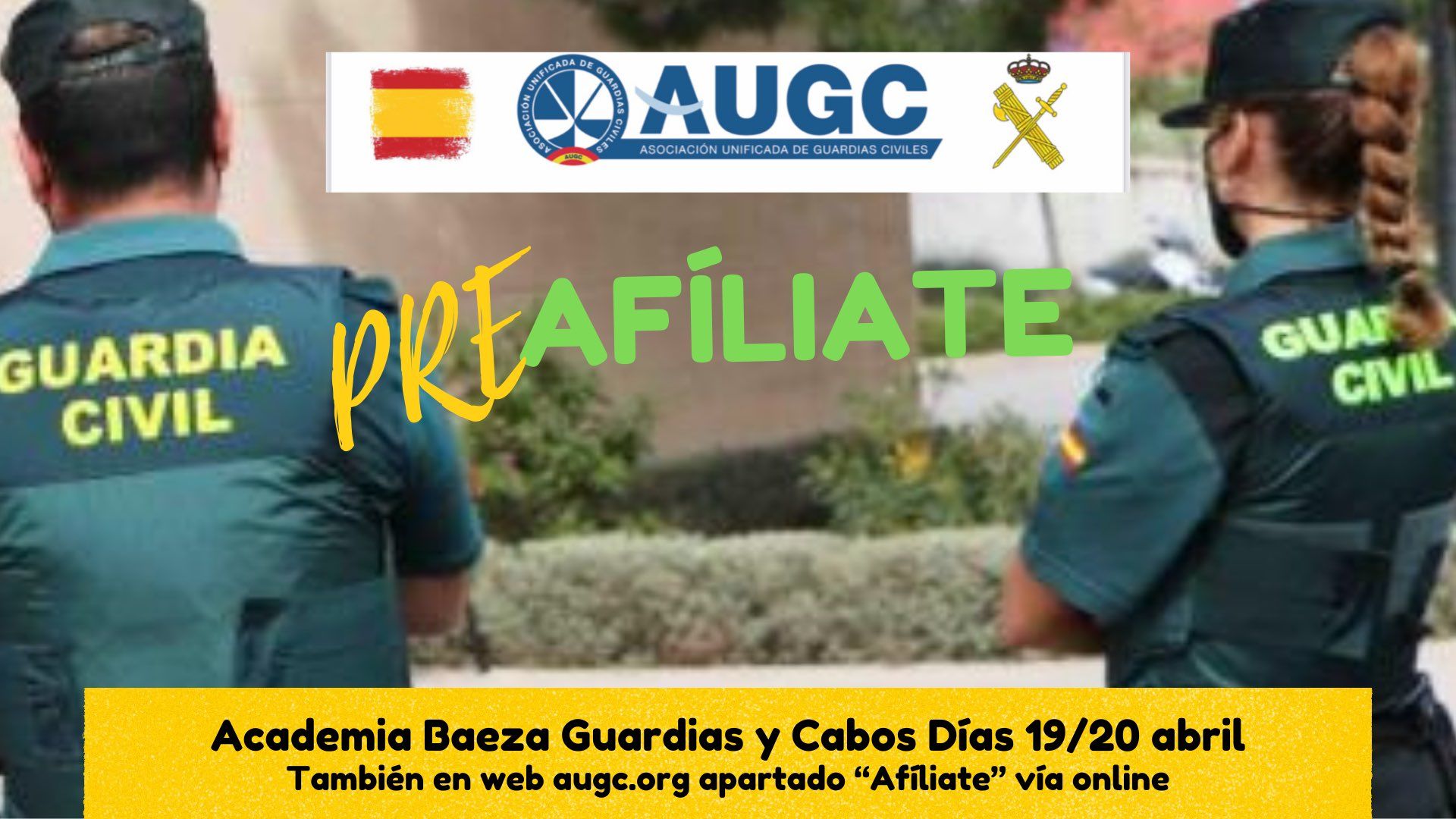 Preafíliate y forma parte de la Asociación Unificada de Guardias Civiles, que lleva defendiendo a los agentes durante más de 25 años. Contarás con los servicios y el respaldo de la experiencia.