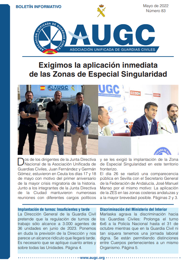 Boletín informativo de Mayo de 2022.