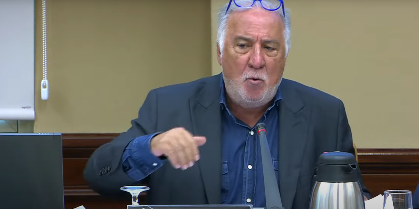 El Director General de Tráfico, Peré Navarro, durante su comparecencia de ayer ante la Comisión de Interior.