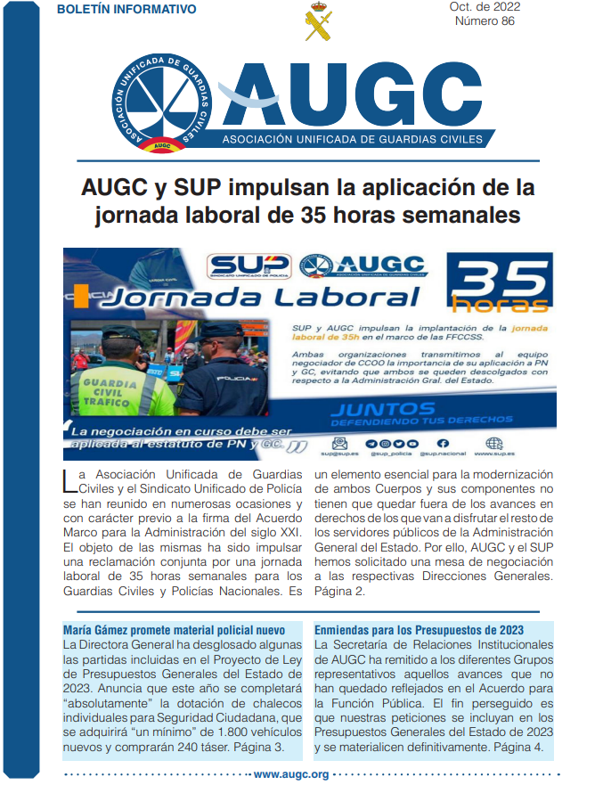 Boletín informativo de Octubre de 2022.