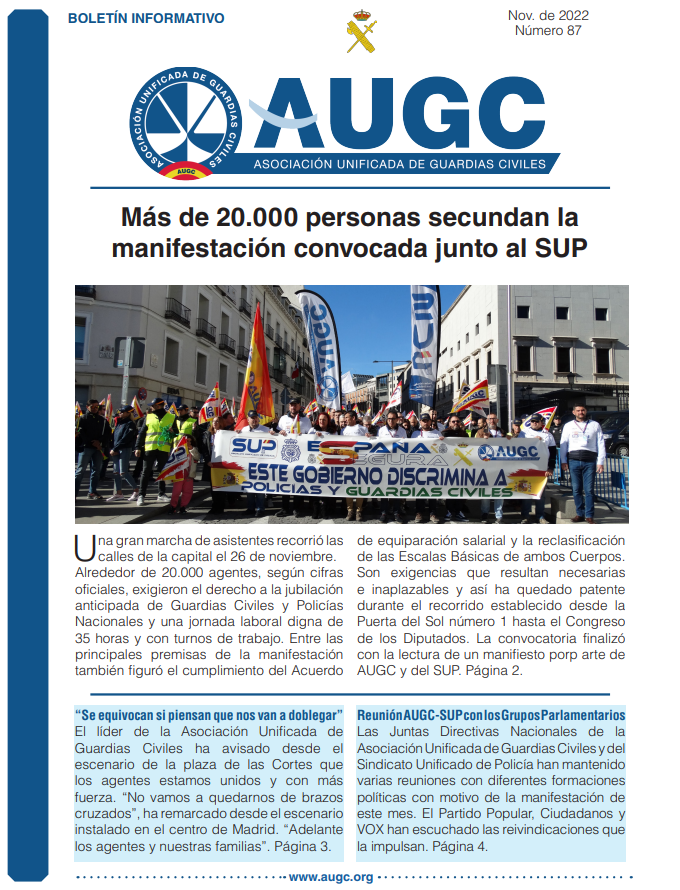 Boletín informativo de Noviembre de 2022.