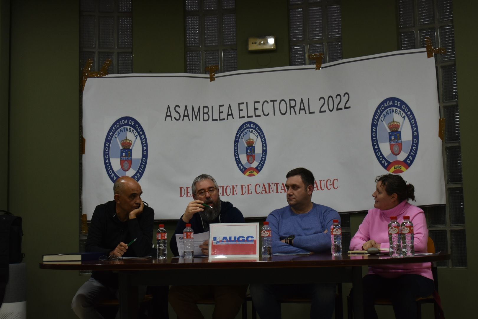 Fotografía durante la celebración de la Asamblea Electoral de la Delegación de AUGC en Cantabria.