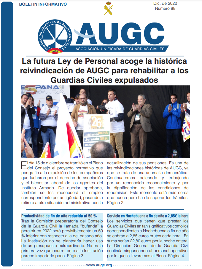 Boletín informativo de Diciembre de 2022.